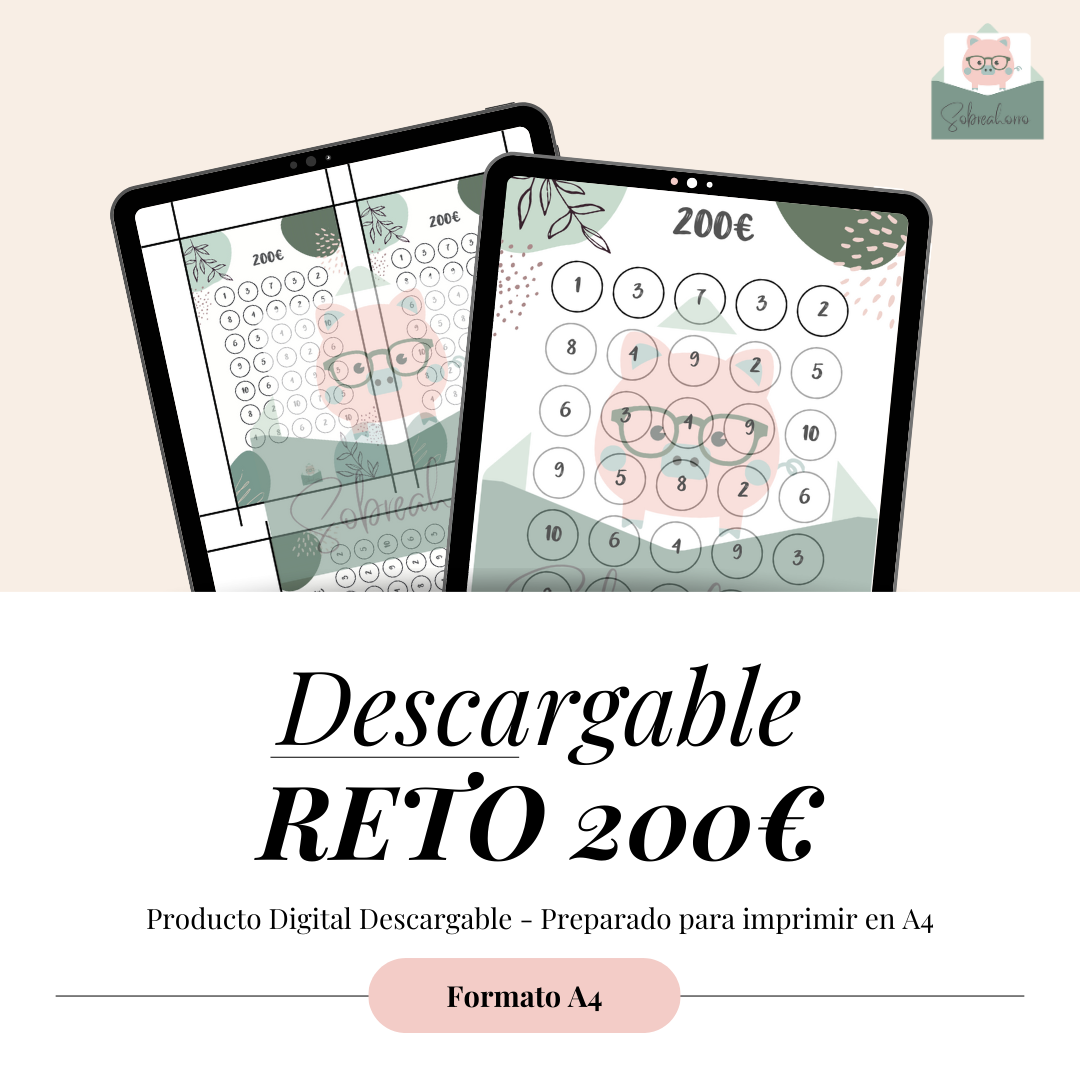Descargable reto 200€ - Descarga digital en PDF