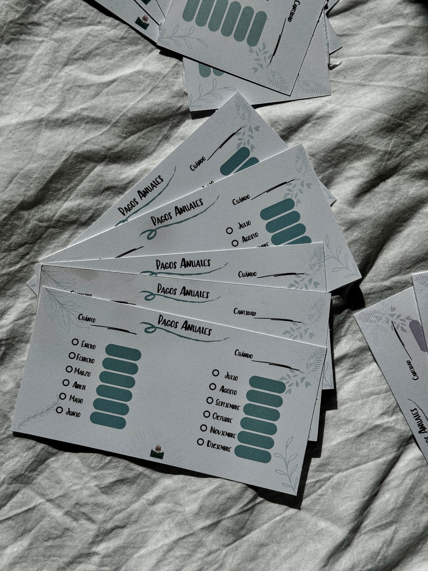 Pack Tarjetas de Pagos Anuales - Edición OUTLET