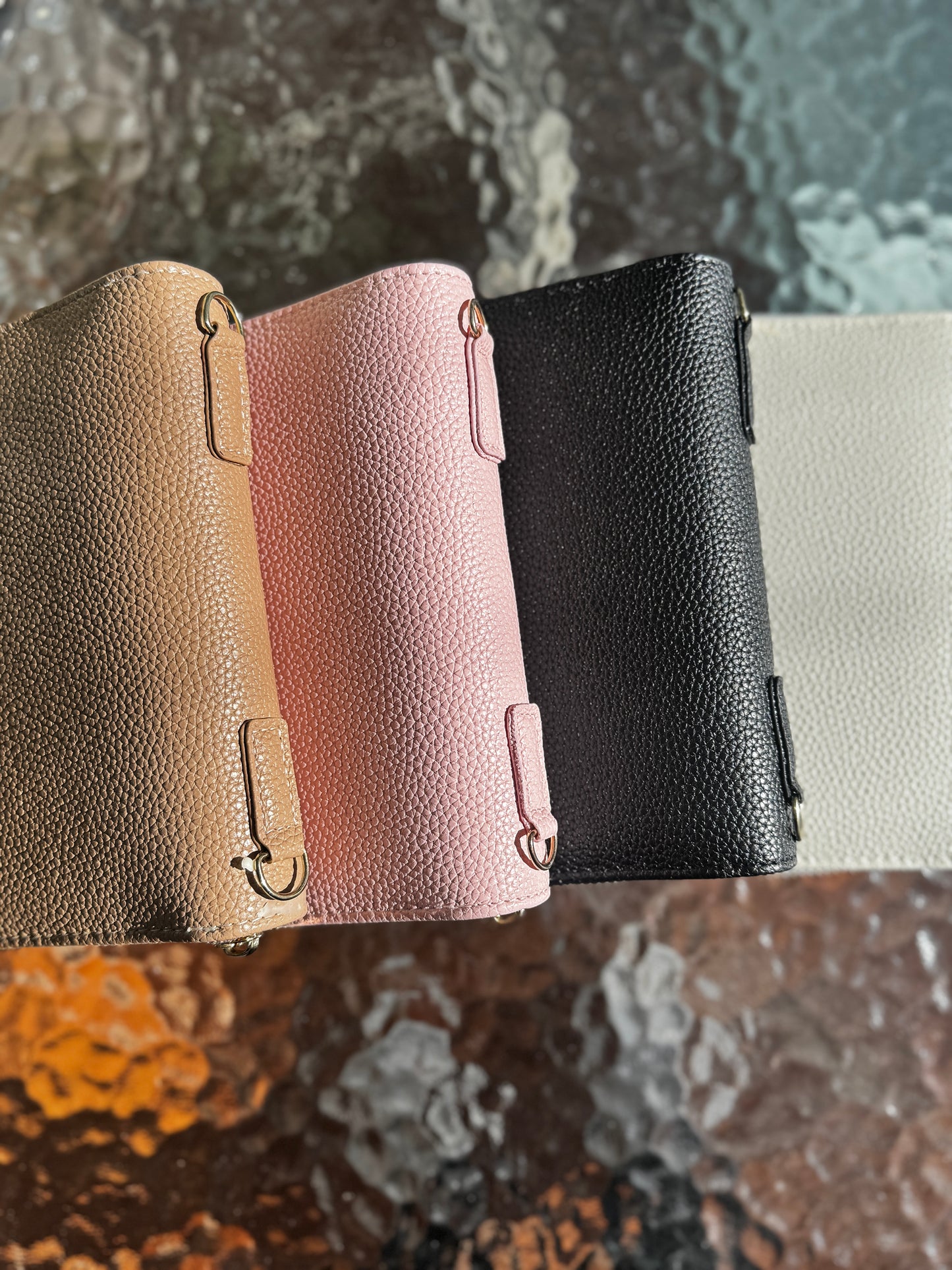 Cartera A7 Arena con Cremallera