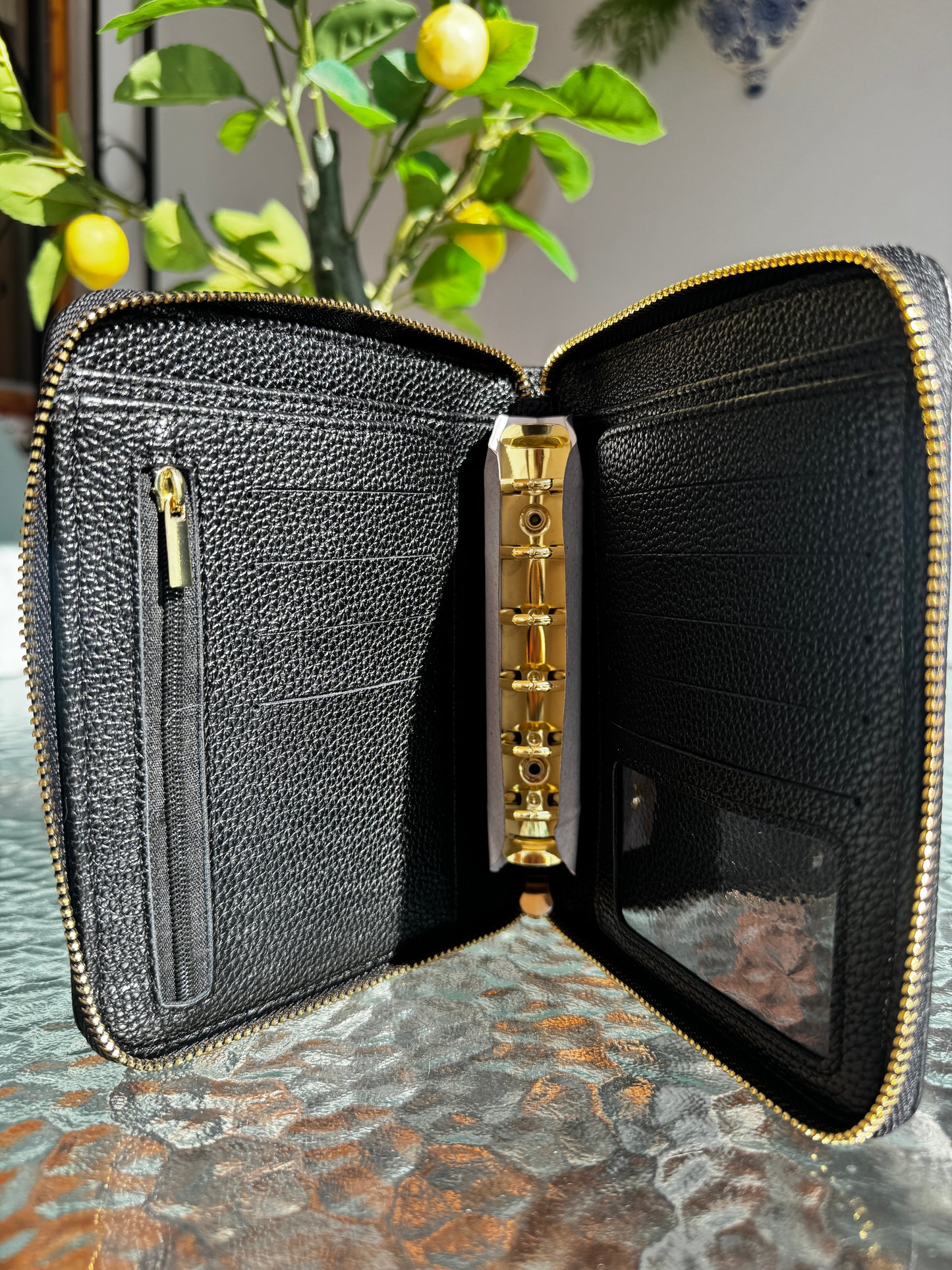 Cartera A7 Arena con Cremallera