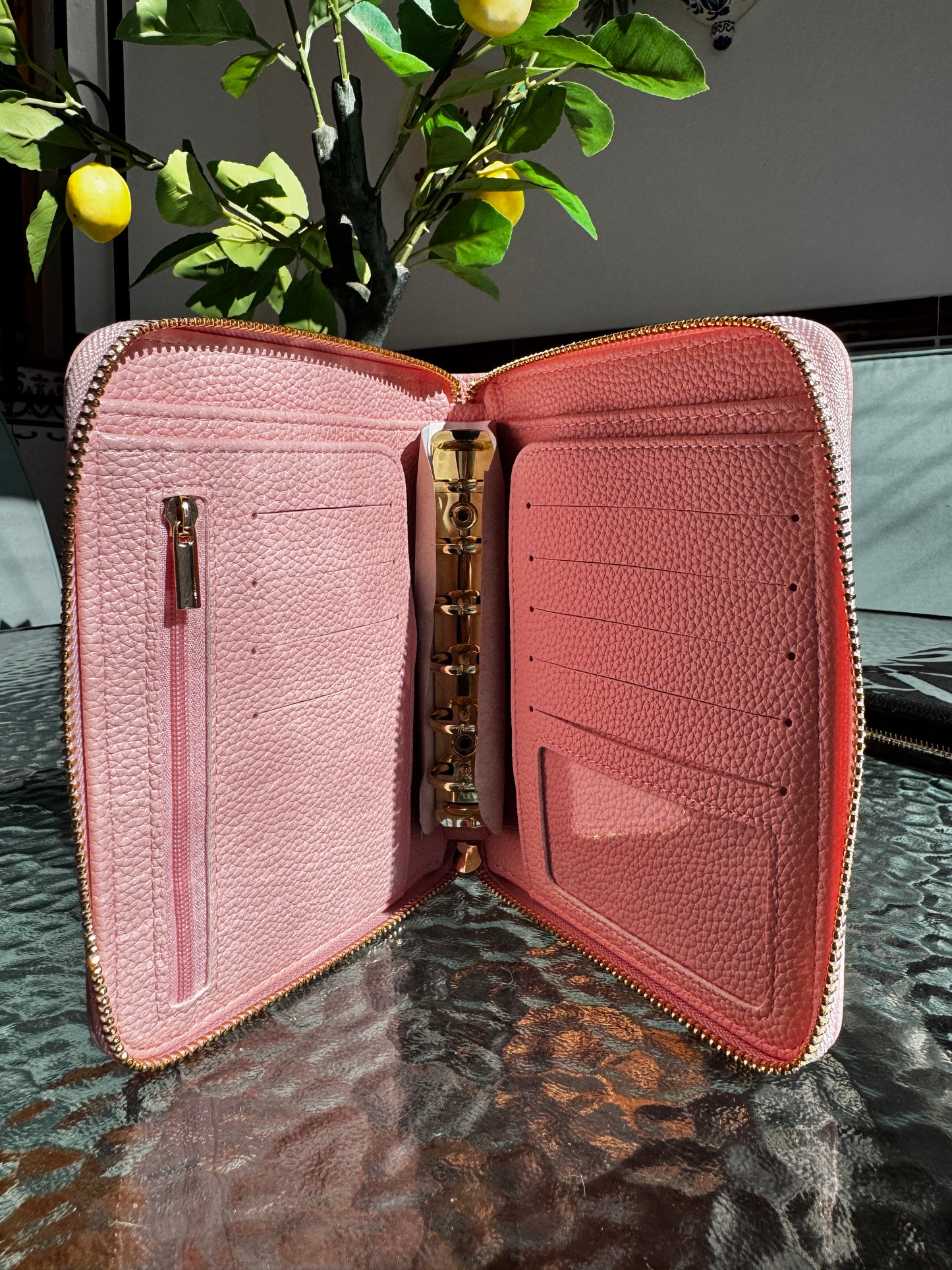 Cartera A7 Arena con Cremallera