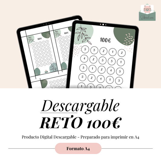 Descargable reto 100€ - Descarga digital en PDF